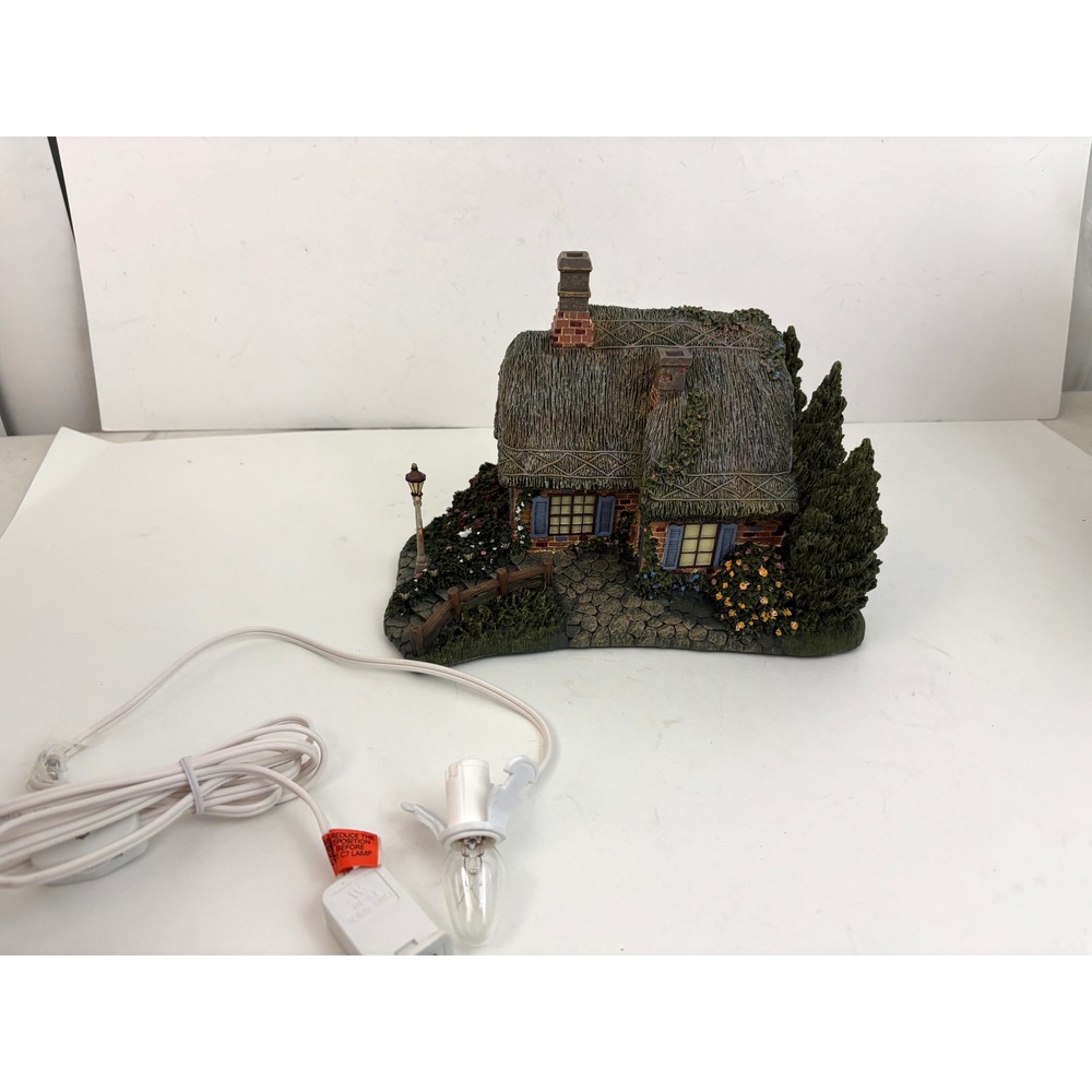 Thomas Kinkade Sweetheart Cottage Hawthorne Village 79733 Lighted COA Cord